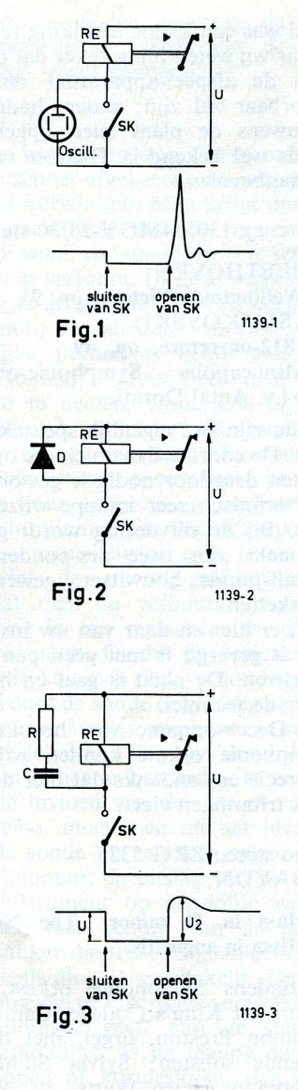 Pagina 8 Schakelen van Relaisspoelen (oude doos) Velen zullen reeds bij ondervinding hebben gemerkt dat, wanneer zij een relais met een transistor, thyristor of Shockley-diode wilden schakelen, dit