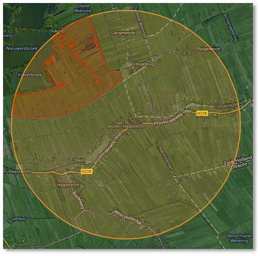 4. Gebiedsbescherming 4.1 Algemeen Er is sprake van herinrichting van een perceel in het buitengebied van Haastrecht.