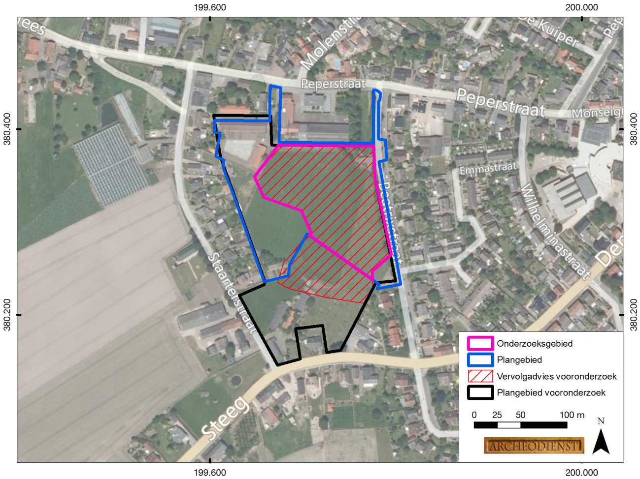 PvE Sevenum, Beatrixstraat, IVO-P Bijlage 4: Plangebied en advies voor