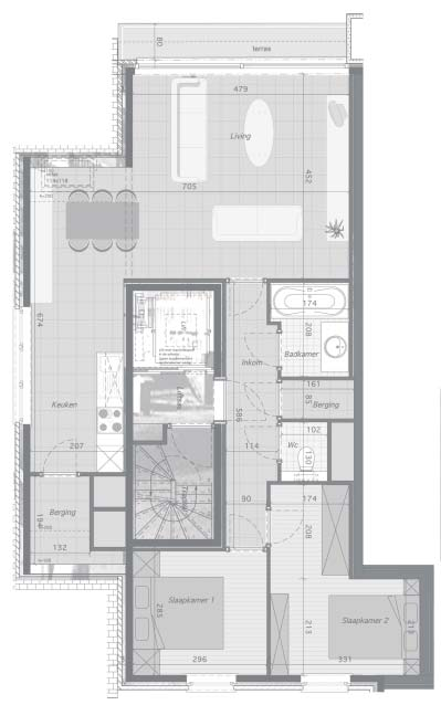 Afmetingen en planindeling    RESIDENTIE KINGSTON 31