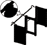 7 Ophangen kast 8 Plaatsen afdekdorpel FIGUUR 21 FIGUUR 22 FIGUUR 23 Kast met achterwand of diagonaal 1.