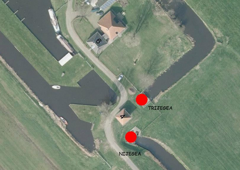 2. Ligging en begrenzing plangebied De in hoofdstuk 1 genoemde gemalen Nijegea & Trijegea zijn gelegen aan de Sluisweg 4, 8515 CR Oldeouwer, in de gemeente De Fryske Marren. (Afbeelding 2.