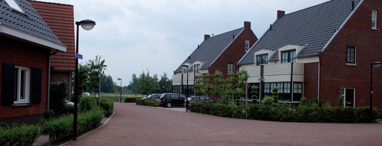 350 woningen met landelijk wonen als stedenbouwkundig thema.