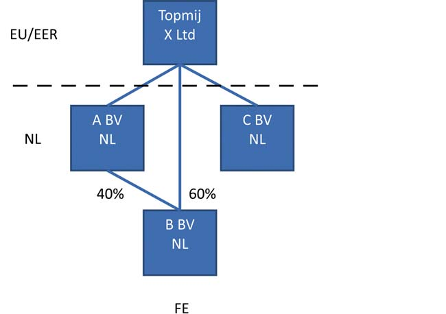 schappijen worden gevoegd in een fiscale eenheid waarbij A BV wordt aangemerkt als moedermaatschappij.