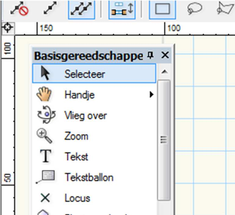 _paletten De weergave van een palet wijzigen klik onder in een palet om de weergave te wijzigen: icoon + naam (aanbevolen), icoon of naam