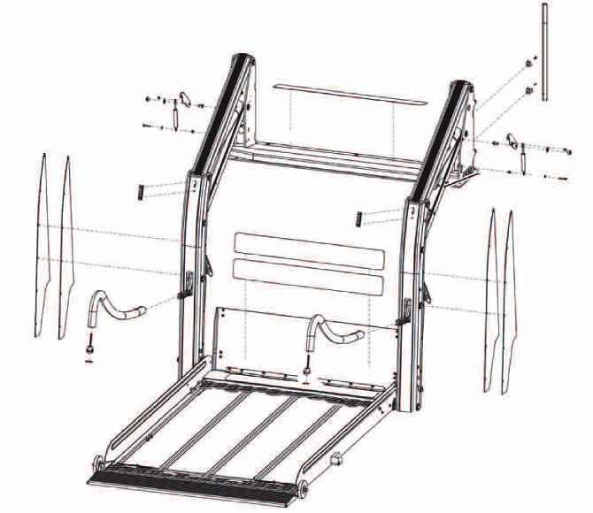 20 Onderdelen AMF-Bruns Linearlift AL1 Onderstaande onderdelen zijn te bestellen via onze webshop (www.tribus.