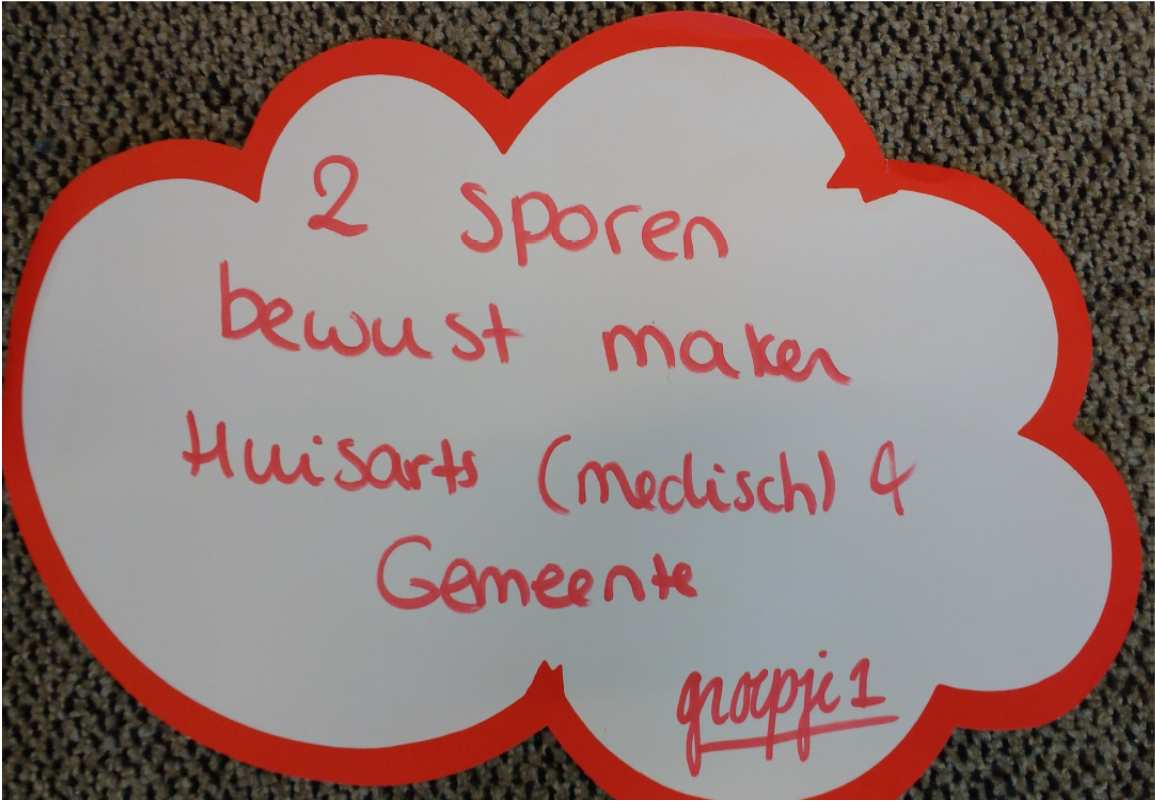 Knelpunt 1: signaleren van kwetsbaarheid Oplossing: twee sporen: medische circuit (huisarts), welzijn (sociaal wijkteam).