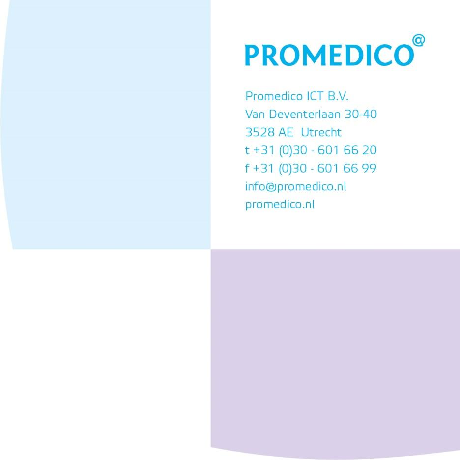 Promedico-ASP Handleiding EPD Overdrachtbericht Versie: 2.0 Inhoud EPD Overdrachtbericht.