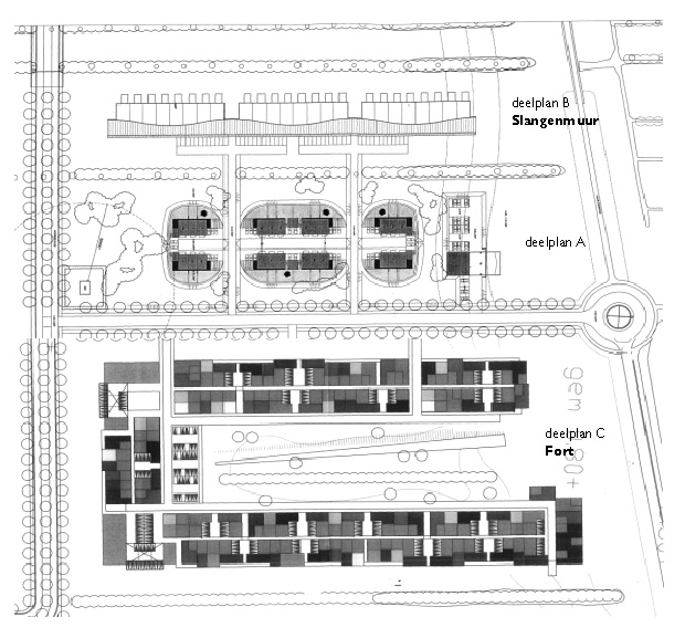 8. Schematische weergave van een bouwplan. Parallel aan de ontwikkeling van de tool wordt onder leiding van Bam Vastgoed door een aantal leden van de projectgroep DE/POW gewerkt aan een toolkit [4].