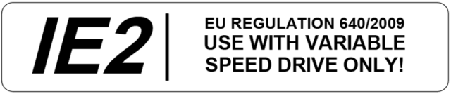 5 tor 375kW met VFD ** Typeplaatje vermeldt: Requirements Efficiency level (IE2/IE3) Efficiency waarden voor 50, 75 en 100% load* CE markering In 2017 Europe shifts 0.75 to 5.
