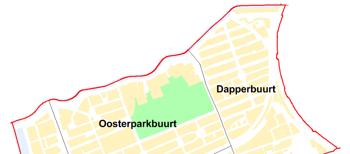 Oostpoort, de Amstelcampus aan de Wibautstraat, het uitgebreide Oosterpark en het heringerichte Beukenplein.