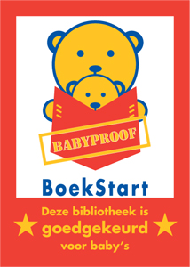 47,5 x 24 cm Sticker voor bibliotheken: Deze bibliotheek is