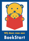 Sticker voor kinderopvang: Wij doen mee aan BoekStart Brochure BoekStart. Een strategisch verhaal Brochure Meer voorlezen, beter in taal.