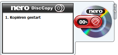 2.3 Kopieer- en brandproces Nero DiscCopy Met Nero DiscCopy kunt u cd's direct kopiëren en branden naar een lege cd of een afbeeldingsbestand maken om later te branden.