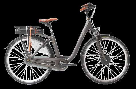 Dankzij het 330% schakelbereik kan je traploos schakelen; de ideale aandrijving passend bij de krachtige elektrische ondersteuning van de e-bike.