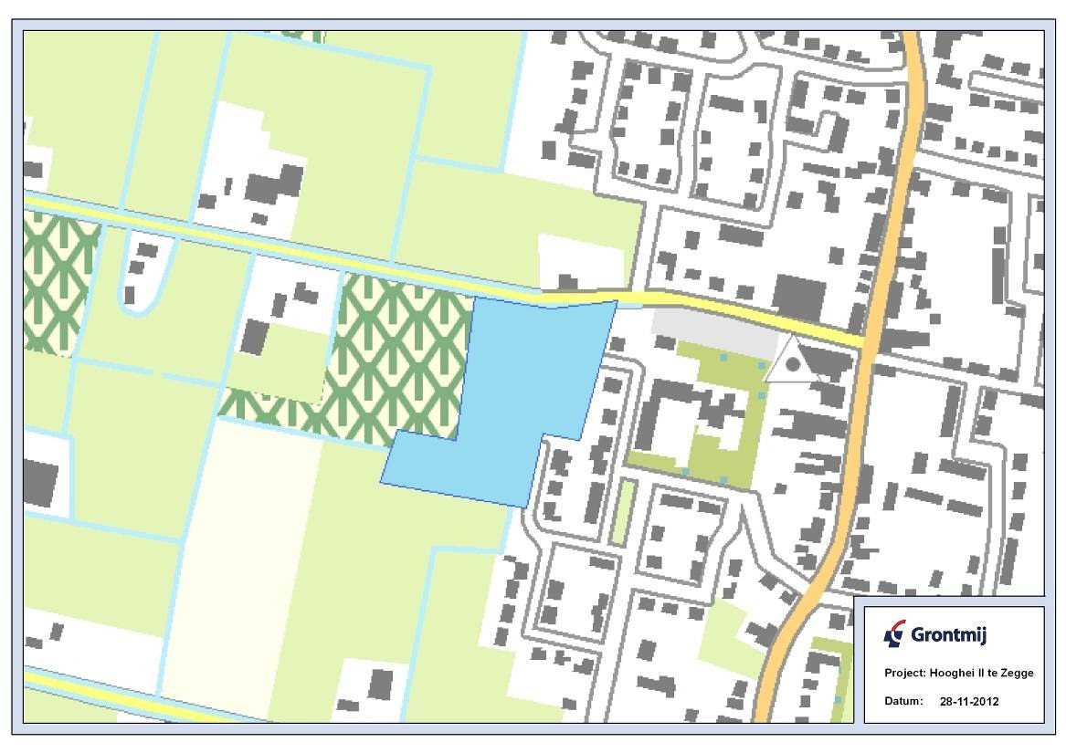 3.1.2 Bevolking toekomstige situatie In figuur 3.2 is de indicatie ligging van het bestemmingsplan Hooghei II weergegeven. Er worden 13 woningen gerealiseerd. Het exacte ontwerp is nog niet bekend.