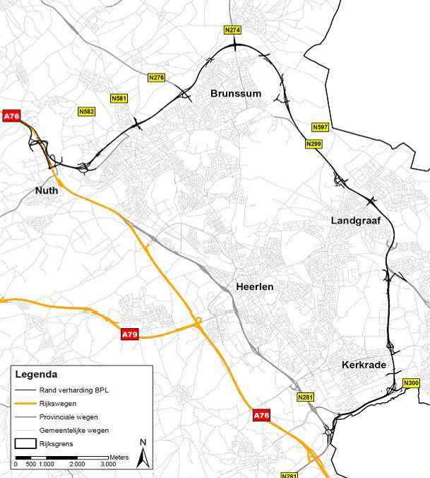 3.3 Autonome ontwikkelingen 3.3.1 Buitenring Parkstad Limburg Autonoom is in het plangebied de aanleg van de BPL voorzien, conform het ontwerp zoals