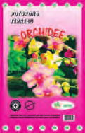 POTGROND TERREAU ORCHIDEE ORCHIDEE Kwaliteitssubstraat voor alle soorten orchideeën Bevat meststoffen voor 6 à 8 weken Met schors, kokos chips en brokjes witveen Luchtige en drainerende structuur