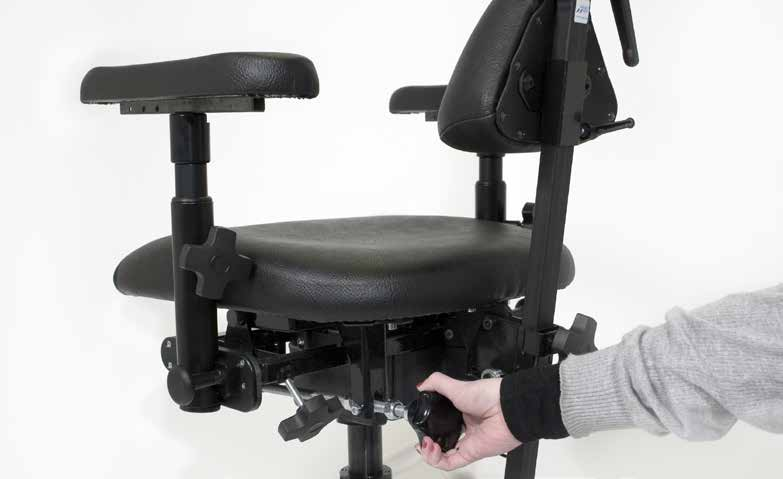 Comfortabel voor de patiënt Om het zitcomfort te verhogen heeft Mercado Medic samen met fysiotherapeut Bengt Engström het zitsysteem ERGOMEDIC ontwikkeld.