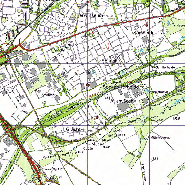 Onderzoekslocatie Verkennend bodemonderzoek Industriestraat 47 te Kerkrade.25 blad topografische kaart: formaat: schaal: getekend: gecontroleerd: datum: A4 :25.