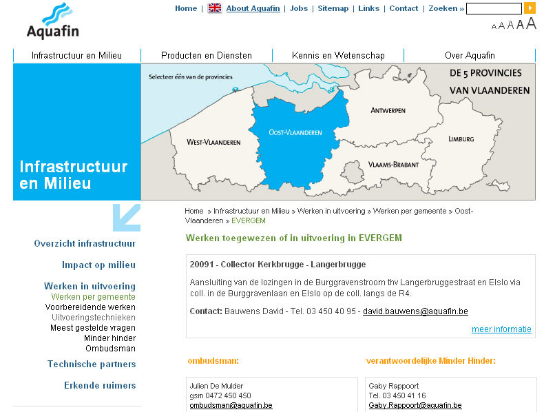 Omgevingsvriendelijk werken Opvolging werken