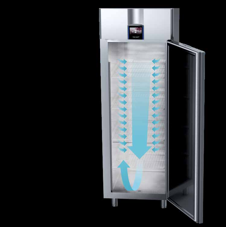 8 ecostore koel- en vrieskasten Optiflow Het intelligente luchtcirculatiesysteem dat zich aanpast aan de belading van de koelkast voor de beste koelresultaten en een gelijkmatige temperatuur.