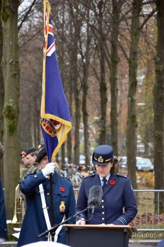 13 november 2016: Remembrance Day Apeldoorn de Canadese militair Attaché in Nederland Col Hogan en