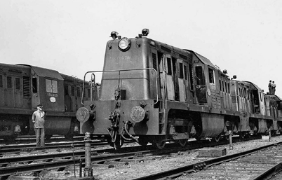 Terug naar Amerika Alle in Italië aanwezige locomotieven van het lichtere type 65DE19 worden na het beëindigen van de oorlog naar Frankrijk gedirigeerd.