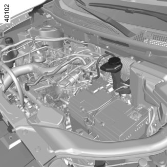 PEILEN (2/3) 2 Remvloeistof Controle van het peil moet bij stilstaande motor en op horizontale ondergrond plaatsvinden.