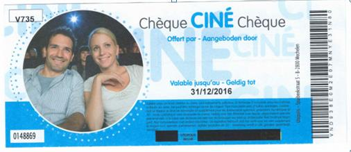 Chèque Ciné Chèque UTOPOLIS Exclusief ledenvoordeel voor leden KWB Keerbergen (afhaling tickets na telefonische reservatie) Een natte zomerdag of slecht winterweer op komst KWB