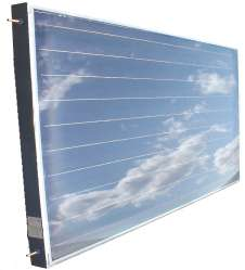 ECOSOL 2.32 AR: serpentine absorber selectieve Epsilon coating anti-reflectered glas opdak of integratie in het dak Onderdelen van een zon-inst.