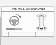 Stopt u niet binnen 10 meter nadat het systeem een parkeerplek voorstelt, dan zoekt het systeem naar een andere geschikte plek.