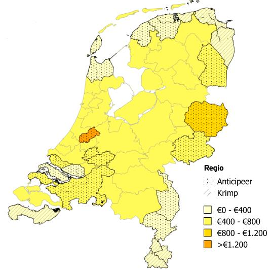 Gemeentelijke grondexploitaties 2013 Regionale resultaten COROP-gebieden Elke gemeente behoort tot een van de 40 COROP-gebieden. Deze regionale indeling is stabiel over de jaren.