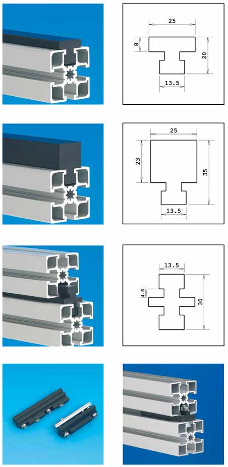 RAILS nylon rail 8 nylon rail 23 nylon