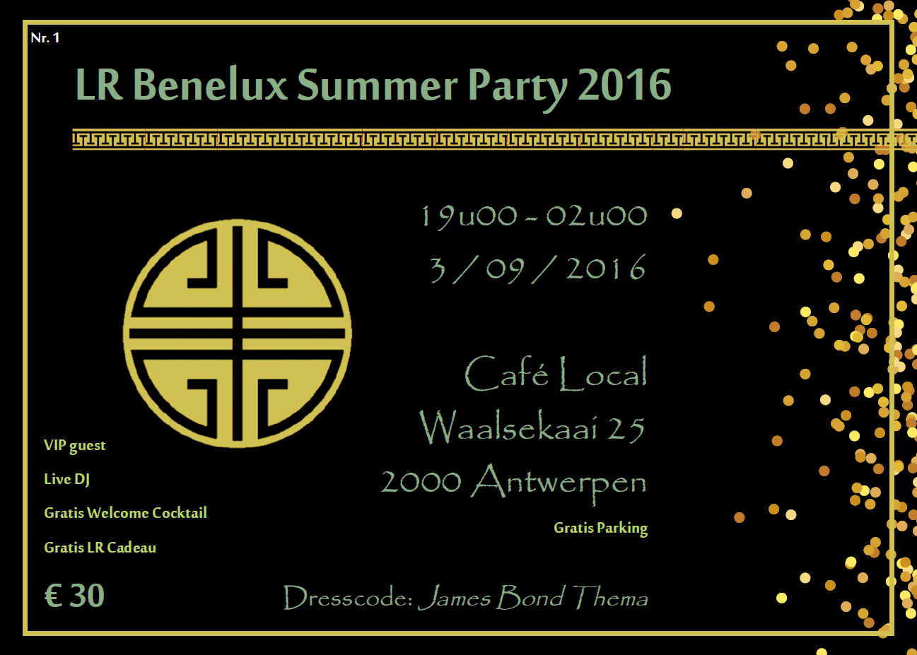 tijdens onze LR Benelux Summer Party 2016.