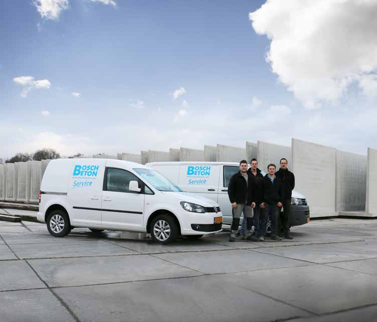 Bessel Besselsen KAM-coördinator Servicedienst Bij Bosch Beton staan kwaliteit en service hoog in het vaandel.