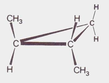 4 Leg uitgaande van de structuur van een molecuul buteendizuuranhydride uit hoe verklaard moet worden dat het andere buteendizuur bij deze reactie niet gevormd wordt.