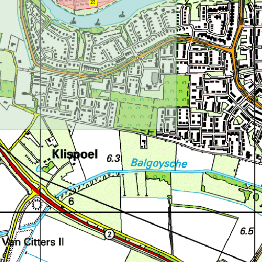 Wijchen, ligging kilometer maximale groepsrisico situatie huidig transport : Deel van het traject met een groepsrisico