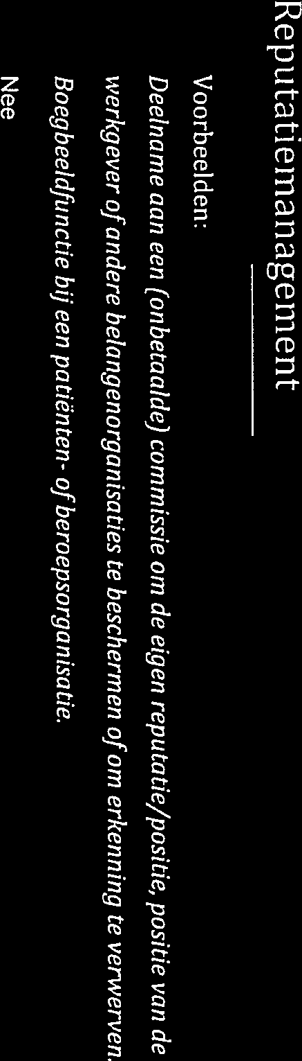 of Beschrijving van relaties en belangen Zie voor een uitgebreidere toelichting de paragraaf Transparantie in relaties en belangen van de