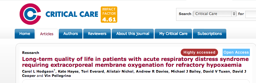 Wat nu met ECMO? 2. Effectiviteit?