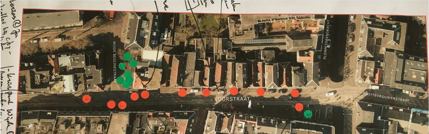Tafel Robert / 3. Wijde Begijnestraat - Wittevrouwenstraat 1: Fietsparkeren behouden bij City; Bij Opium terras (?