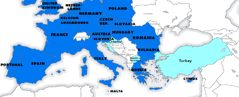 (MT), Nederland (NL), Oostenrijk (AT), Polen (PL), Portugal (PT), Roemenië (RO), Slovenië (SI), Slowakije (SK), Spanje (ES), Tsjechië (CZ),
