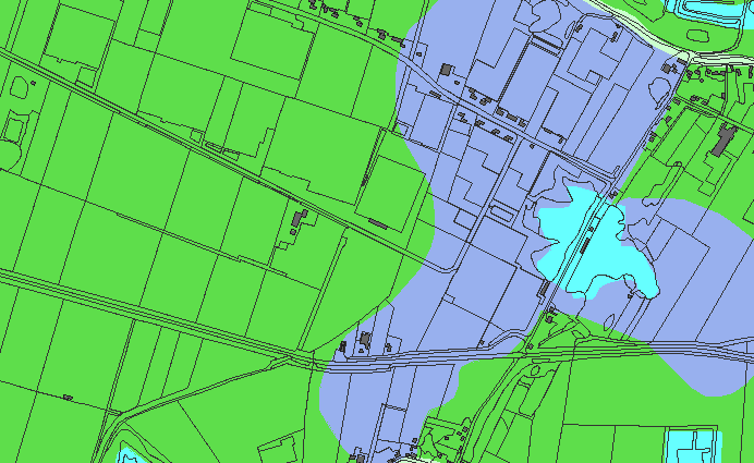 projectnummer 93174212 1 juni 2012 pagina 7 van 13 Afbeelding 4. De onderzoekslocatie (rode ovaal) op de bodemkaart. De poldervaaggronden zijn weergegeven in groen.