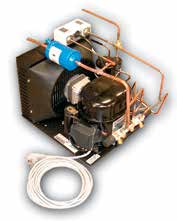 Separate koel- en vriesmachines Separate machines ten behoeve van splitopstelling flessenkoeling en koelwatertanks.