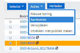 boorverslagen in het formaat, vastgesteld door de Databank Ondergrond Vlaanderen, digitaal worden bezorgd.
