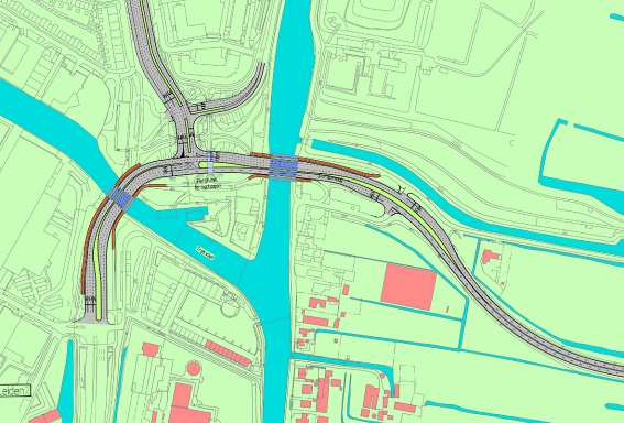 9.3 Optimalisatie: Aanpassen infrastructuur Lammenschansplein Er komt een nieuwe verkeersinrichting van het Lammenschansplein in combinatie met een verbrede Europaweg, van een 1x1-weg naar een