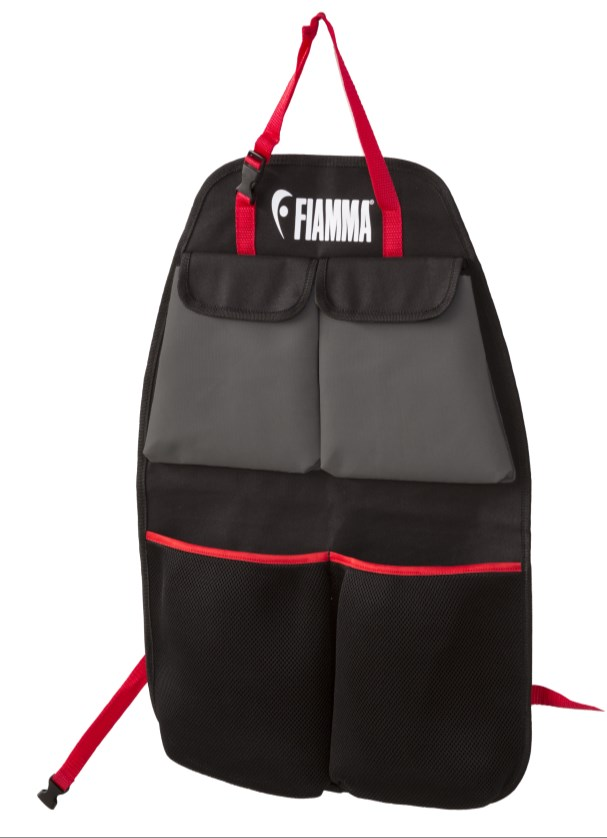 FIAMMA PACK ORGANIZER SEAT Praktisch opbergpaneel geschikt voor aan de achterzijde van de voorstoel in uw voertuig. Ideaal voor het opbergen van kleine artikelen zoals landkaarten en tijdschriften.