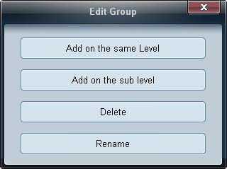 Namen van groepen wijzigen 1 Selecteer de naam van de groep en klik op Edit.
