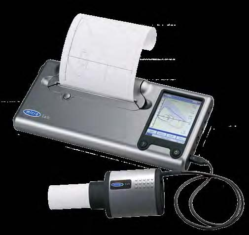 Micro Medical / CareFusion Spirometers MicroLab Spirometer De MicroLab Mk8 is door z n handige formaat en prachtige design speciaal