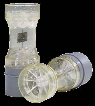 Zeer accuraat, ook bij de allerlaagste flows Zoals wellicht bekend werken Micro Medical spirometers met een turbine als transducer. Er zijn twee soorten turbines; unidirectioneel en bidirectioneel.